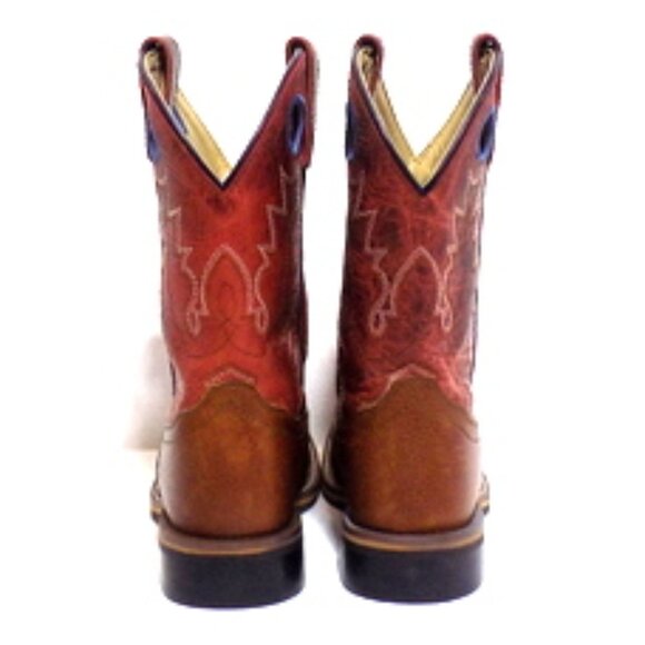 Smoky Mountain Youth #3752C Ostrich Embossed Leather Cowboy Boots – Size: 2 - Picture 4 of 11